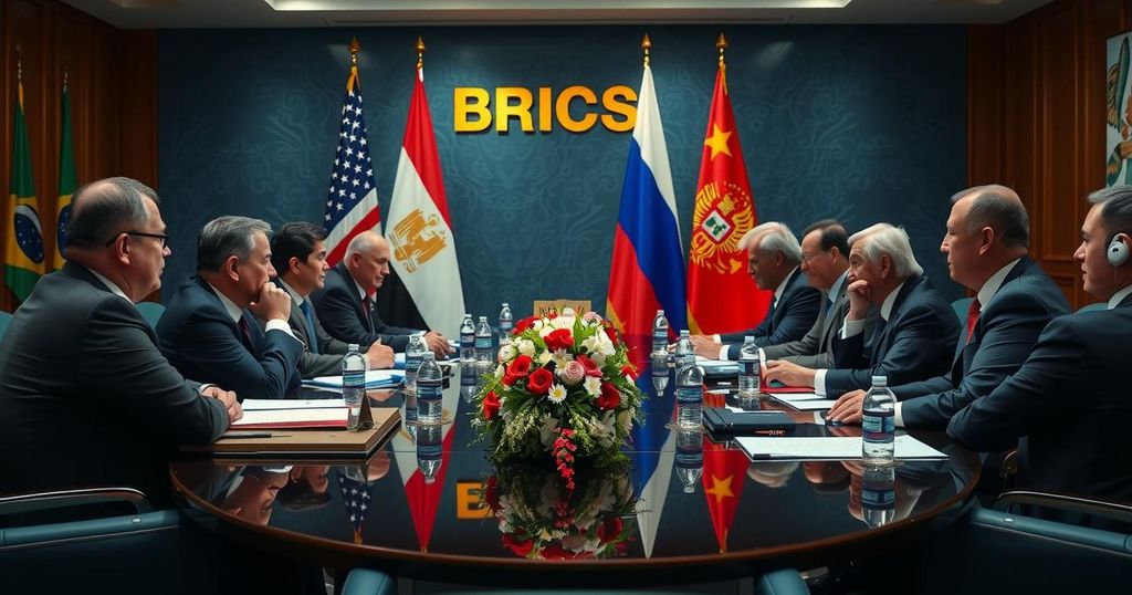 Egyptian FM Engages in Strategic Talks with Russian and Brazilian Counterparts at BRICS Summit