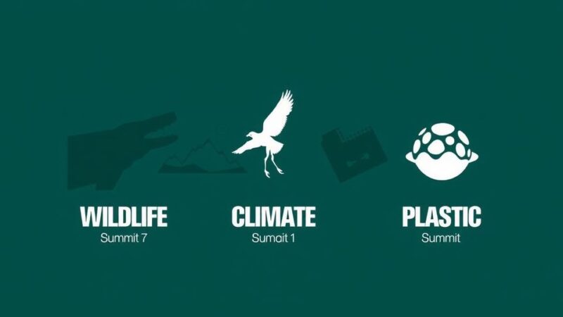 Global Summits to Address Interconnected Environmental Crises: Biodiversity, Climate Change, and Plastic Pollution