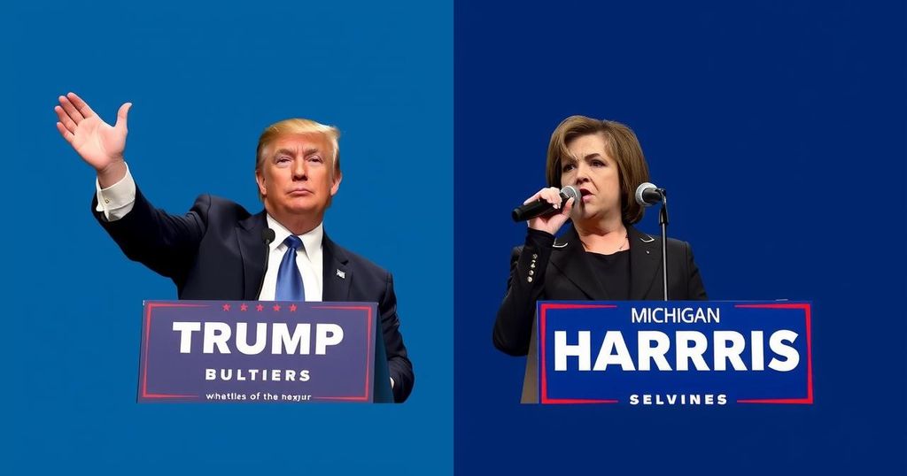 Trump and Harris Intensify Campaigning in Michigan Ahead of Tight Race