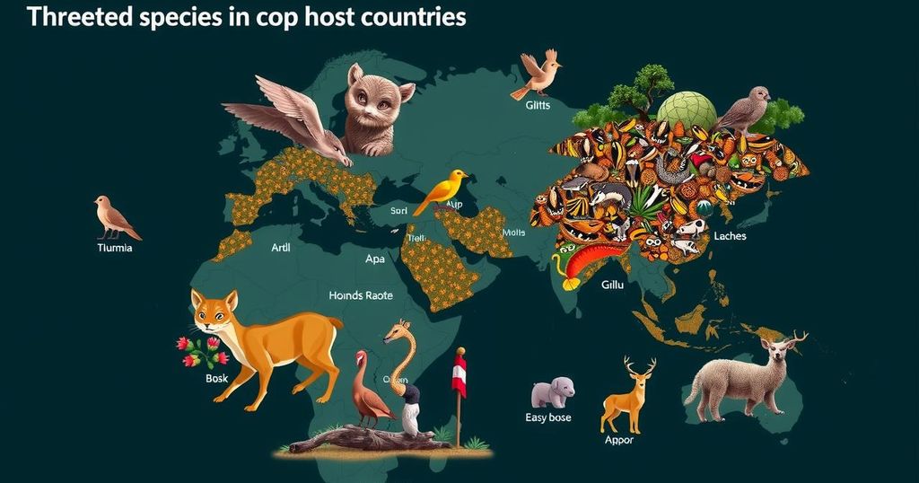 Threatened Species in COP Host Countries: An Urgent Concern