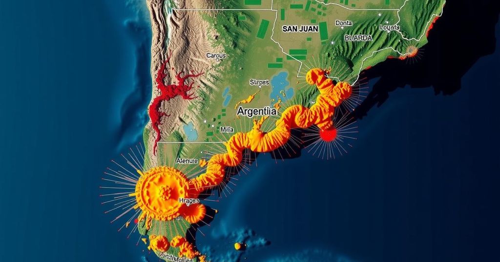 Magnitude 5.7 Earthquake Strikes San Juan, Argentina