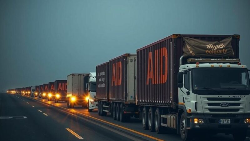 Jordan Dispatches 50-Truck Aid Convoy to Gaza in Ongoing Humanitarian Efforts