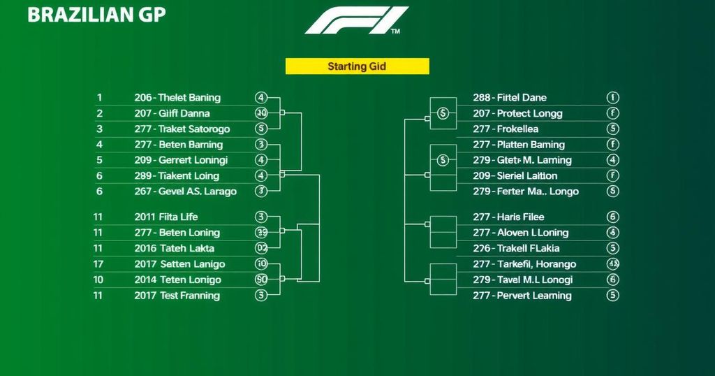 The Brazilian Grand Prix Grid Formation Scenario Amid Qualifying Postponement