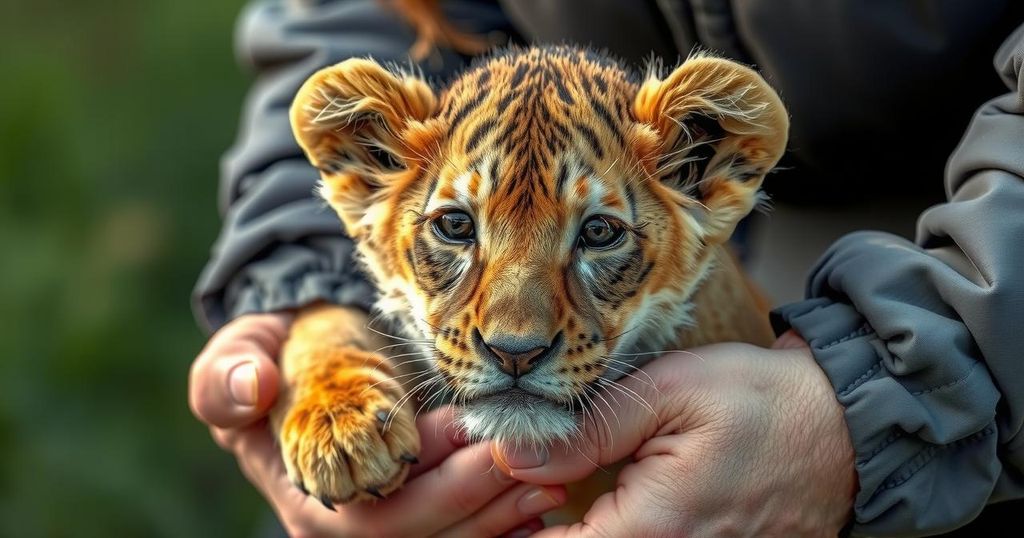 Rescued Lion Cub Sara Evacuated from Lebanon to South African Sanctuary