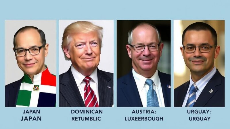 Trump Names New Ambassadors for Japan, Dominican Republic, Austria, Luxembourg, and Uruguay