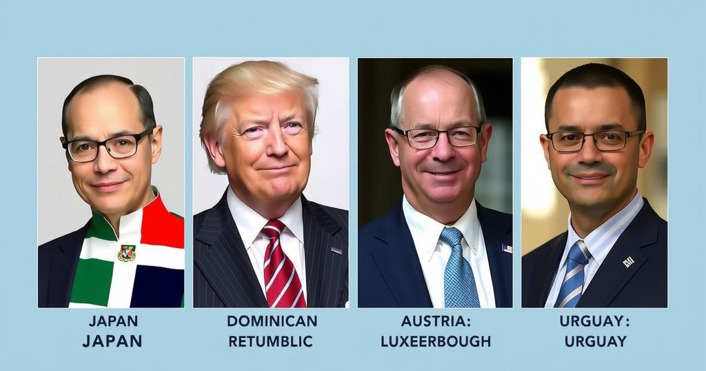 Trump Names New Ambassadors for Japan, Dominican Republic, Austria, Luxembourg, and Uruguay