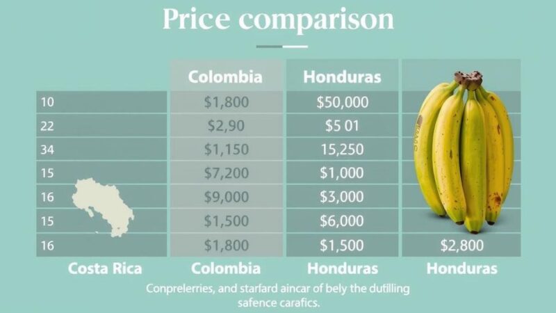 Banana Prices Decline in Costa Rica, Remain Stable in Colombia and Honduras