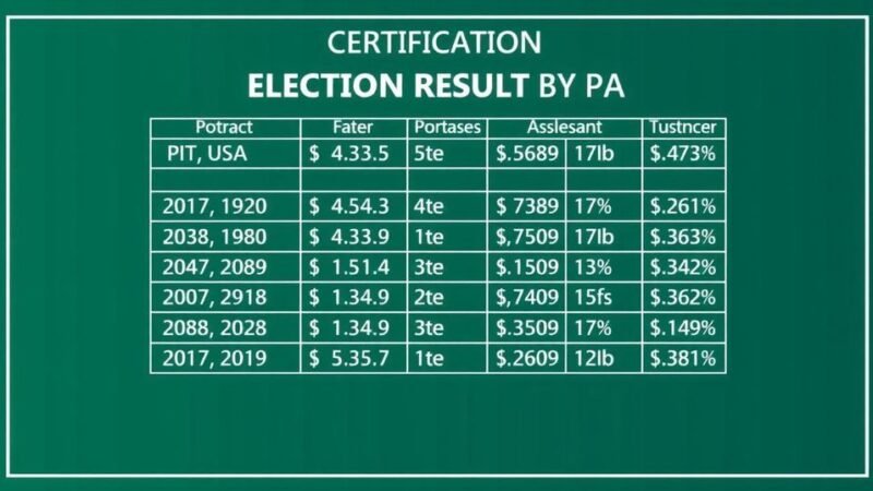 Pennsylvania Affirms Results of 2024 General Election, Ensuring Electoral Integrity