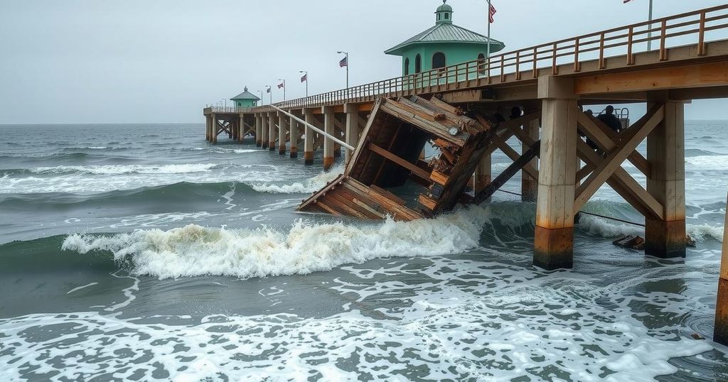 Santa Cruz Wharf Partially Collapses Amid Major Storm Warnings