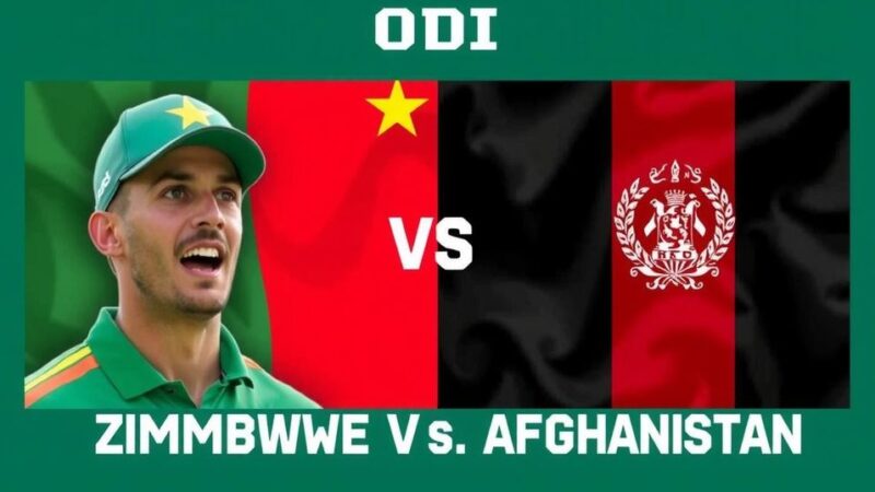 Zim vs Afg ODI Series: Anticipation Builds for Exciting Cricketing Clash