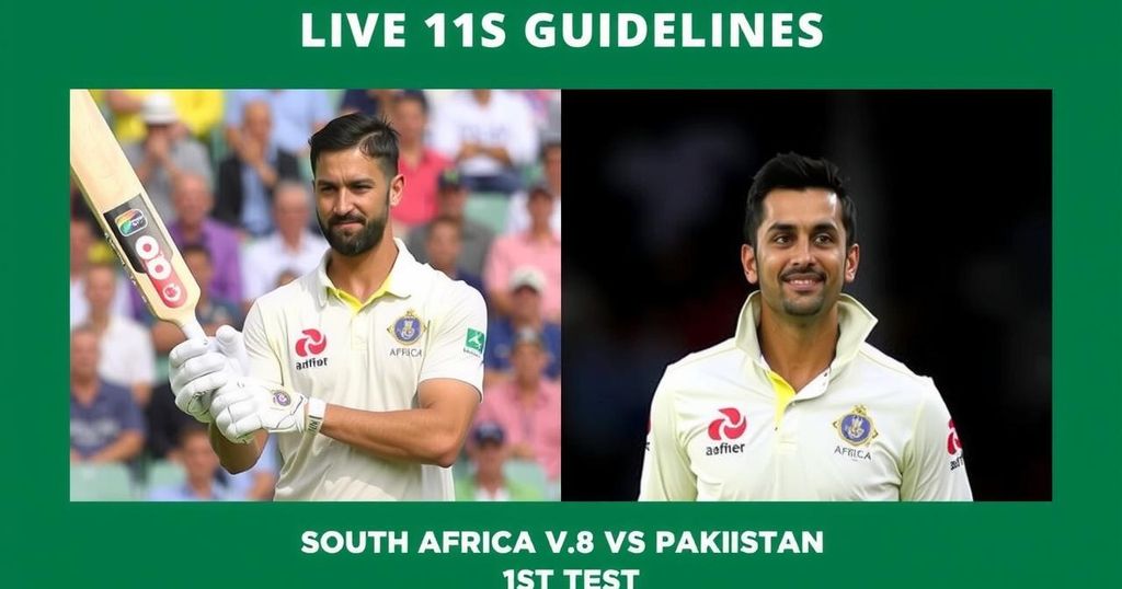 How to Watch South Africa vs Pakistan Live Stream: 1st Test Details