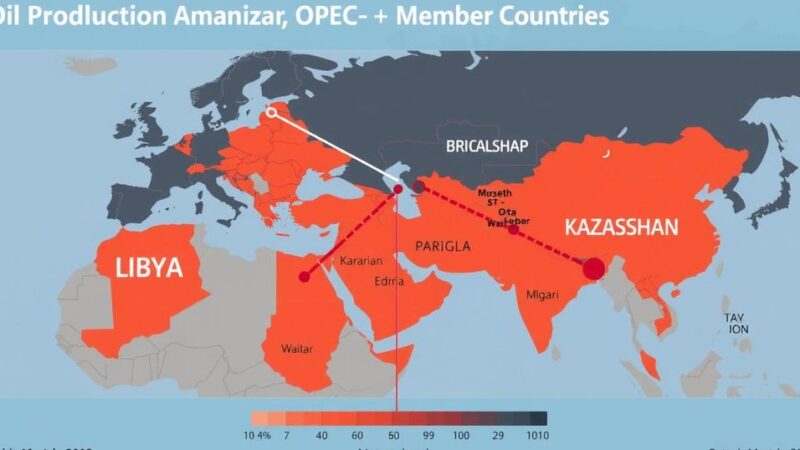 OPEC+ Crude Output Declines in August Amidst Libya and Kazakhstan Challenges