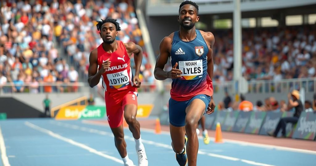 Lyles and Knighton Advance in Men’s 200m as De Grasse Misses Final at Paris 2024