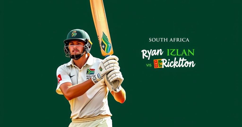 Ryan Rickelton Records First Test Century for South Africa Against Sri Lanka