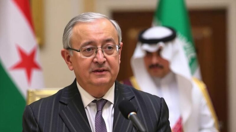 Syrian Foreign Minister to Engage with Qatar, UAE, and Jordan in Diplomatic Tour