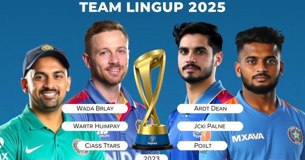 Overview of the ICC Men’s Champions Trophy 2025 Teams and Structure