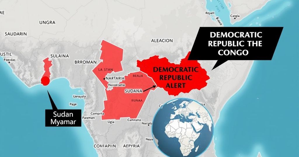 Global Atrocities Alert: Crisis in Sudan, Myanmar, and the Democratic Republic of the Congo