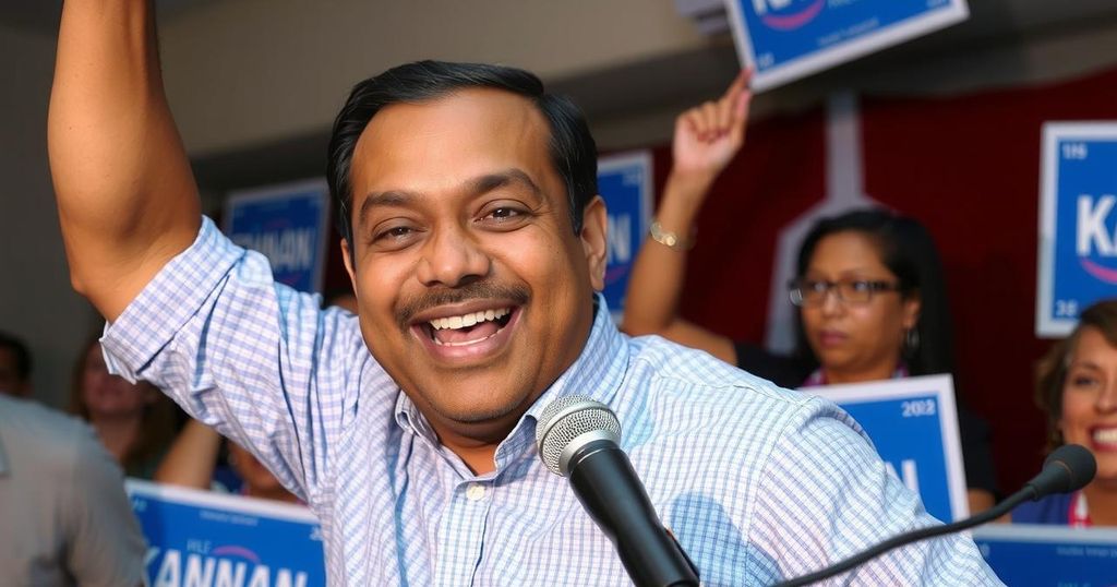 Kannan Srinivasan Triumphs in Special Election for District 32 Senate Seat